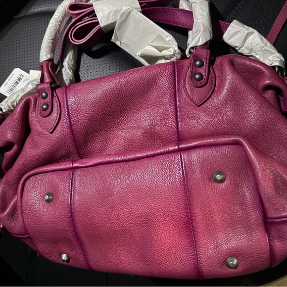 Free People We the Free Baby Emerson Leather Purse Handbag Açaí Pink NWT RARE - Picture 3 of 8